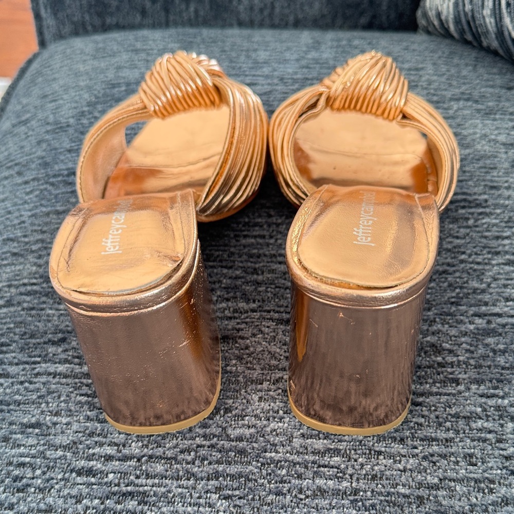Jeffrey Campbell Metallic Bronze Mules - Picture 4 of 5